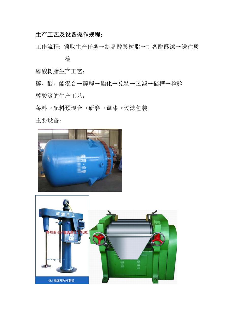 生产工艺及设备操作规程_第1页