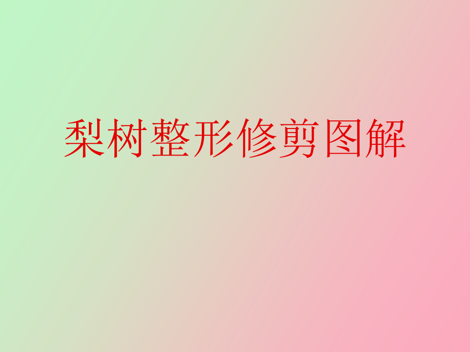 梨树整形修剪图解_第1页