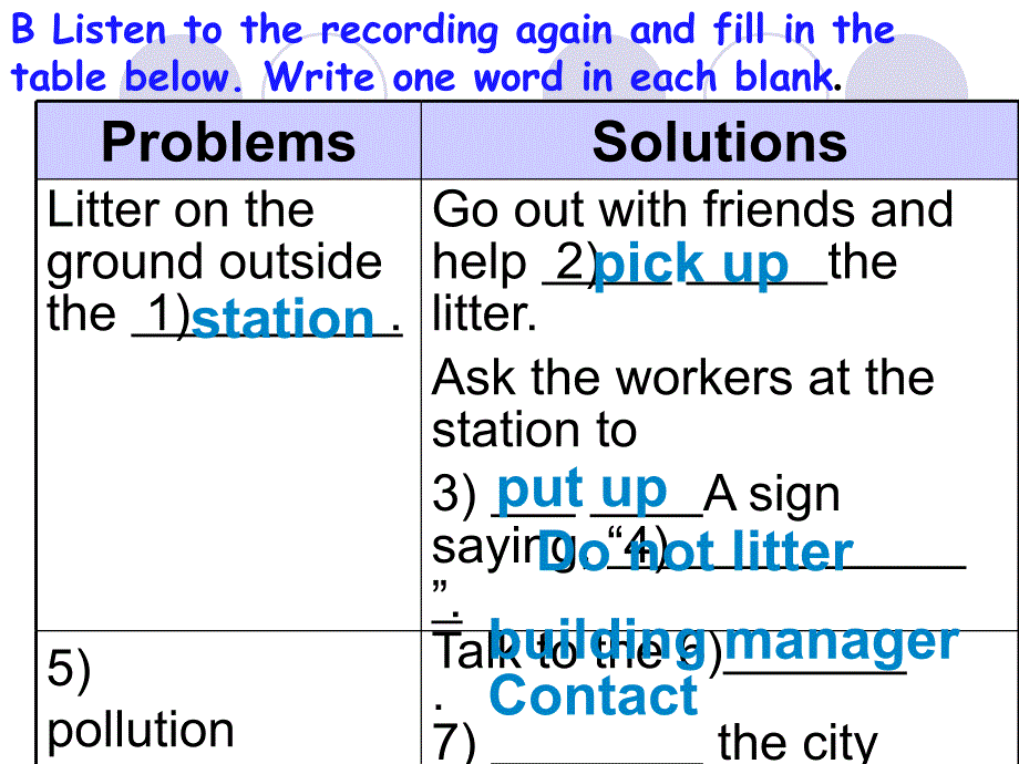 九年级级下Unit3 The environment 教学 listening&amp; Speaking课件_第4页