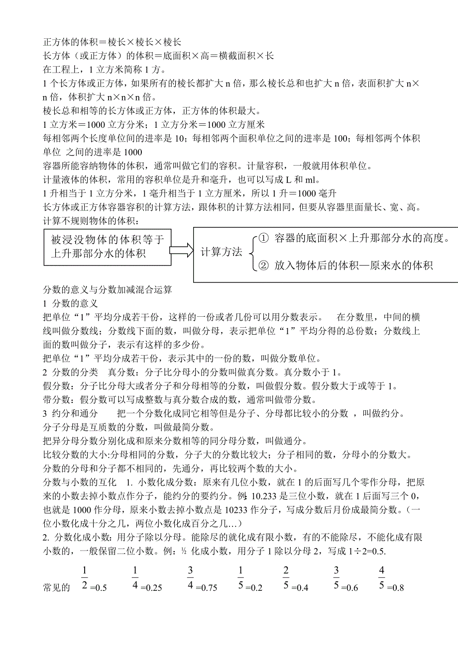 （参考材料）新人教五年级下册数学知识点汇总_第3页