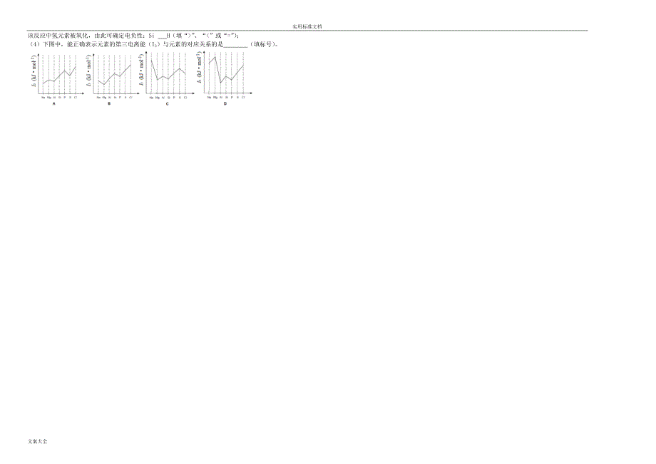 化学选修3期末考试试卷7_第4页