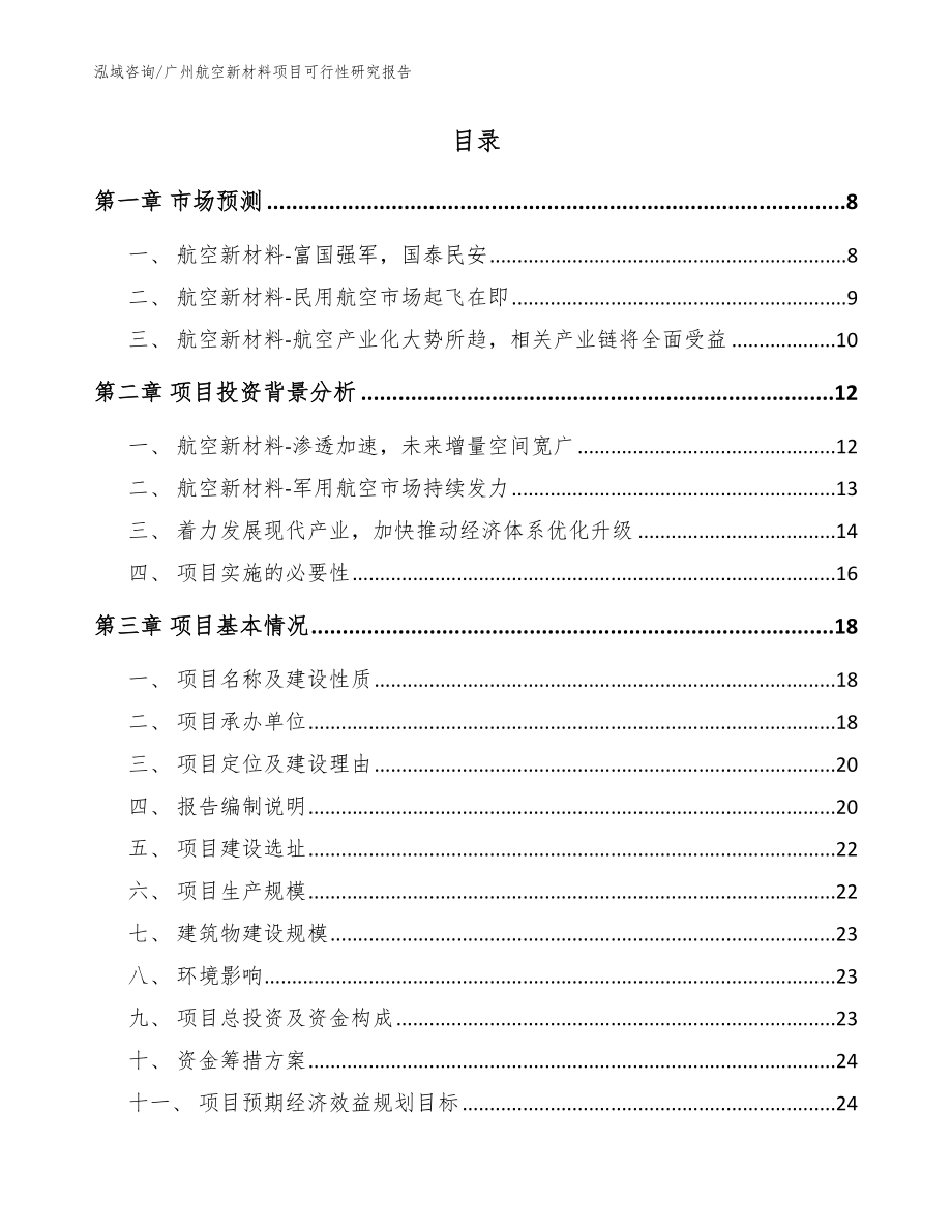 广州航空新材料项目可行性研究报告_范文_第2页