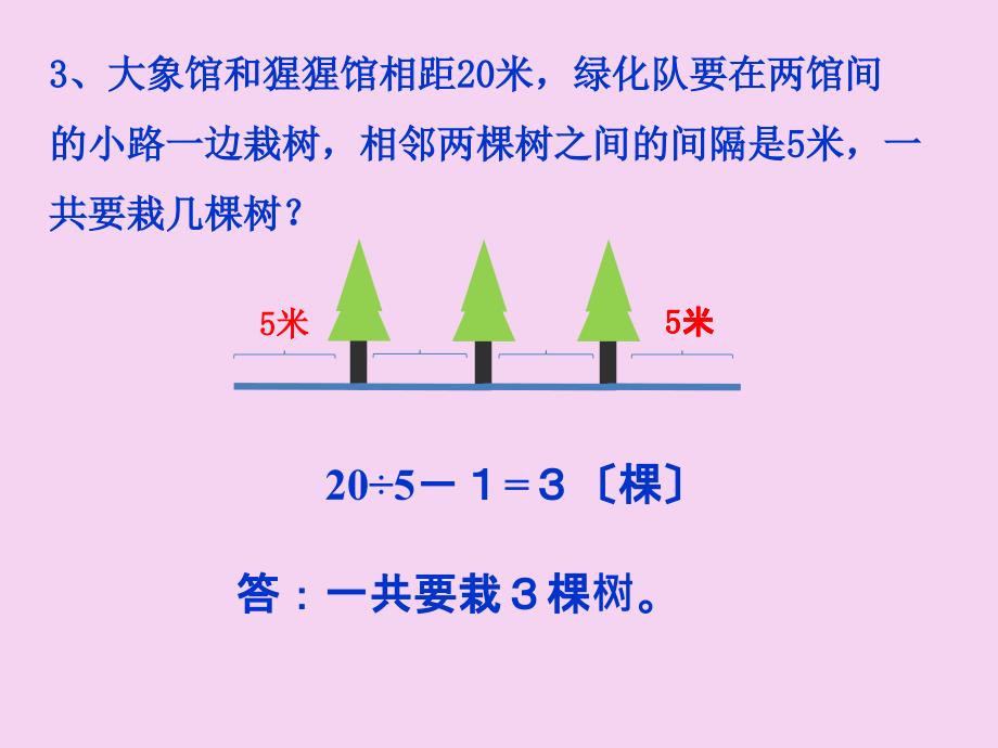 数学广角植树问题2ppt课件_第4页