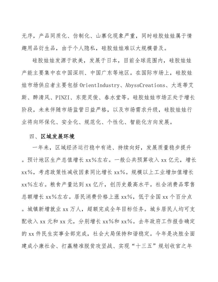 xx公司硅胶娃娃产业行动计划（十四五）_第5页