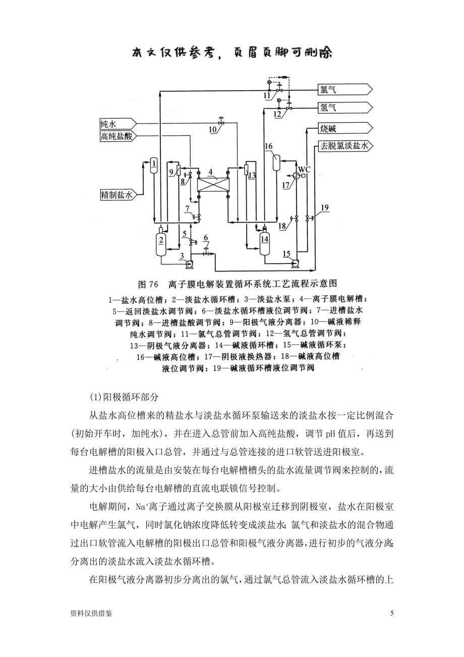 离子膜烧碱工艺(整理过)（仅供参考）_第5页