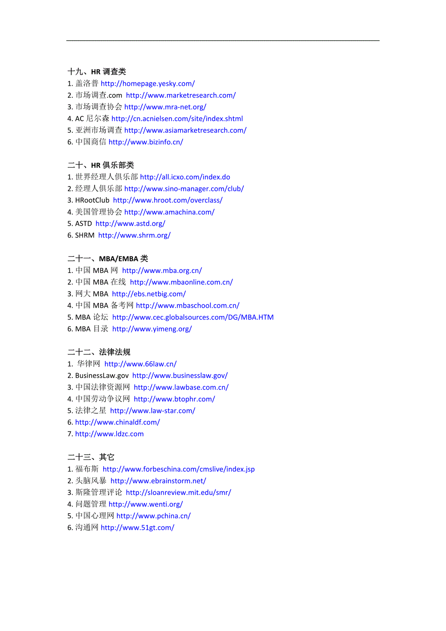 HR从业人员常用网站.doc_第4页