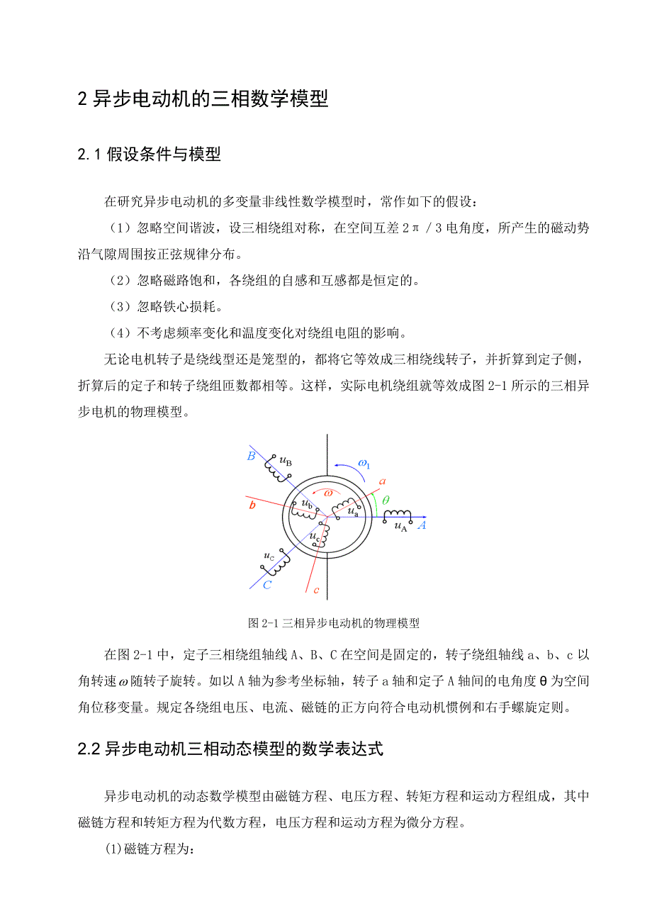 异步电动机动态数学模型的建模与仿真αβ_第4页