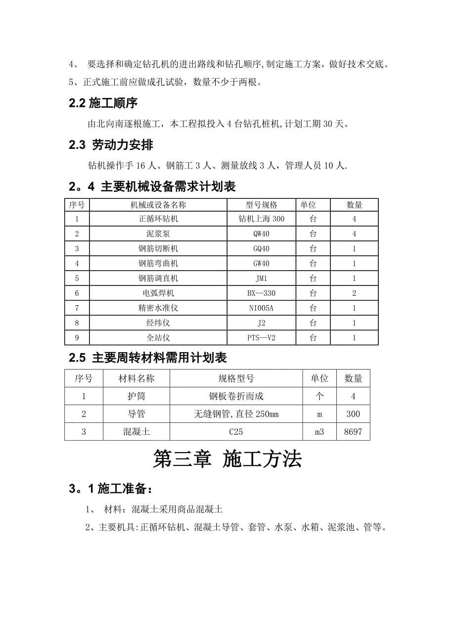 泥浆成孔灌注桩施工方案【建筑施工资料】.doc_第5页