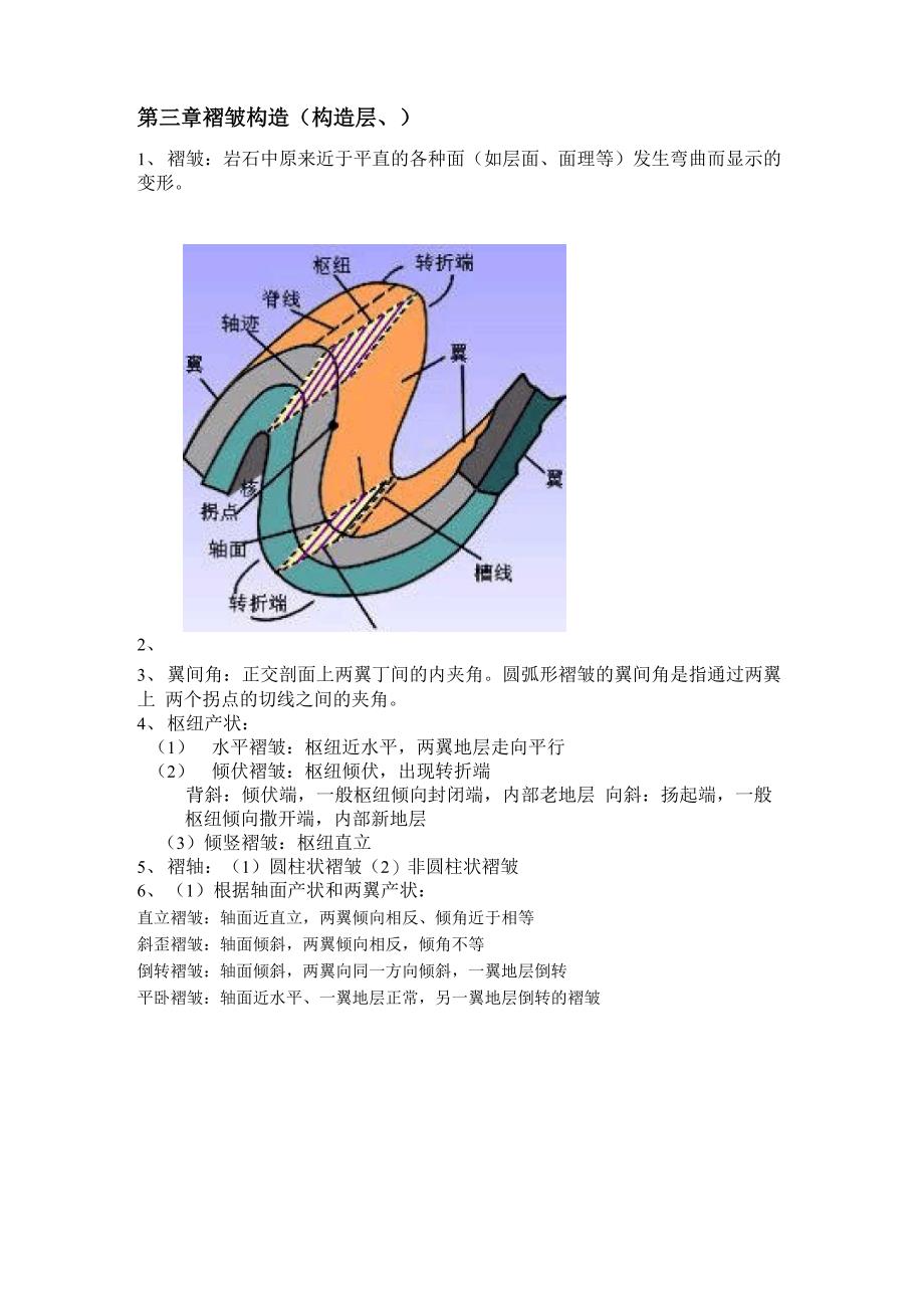 褶皱基本概念_第1页