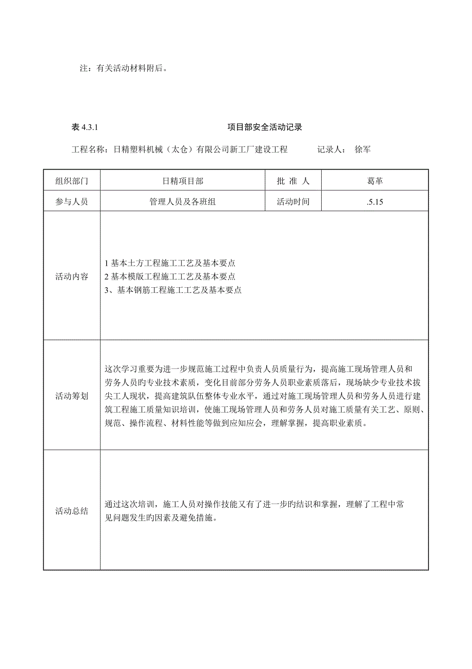 项目部安全活动记录_第3页