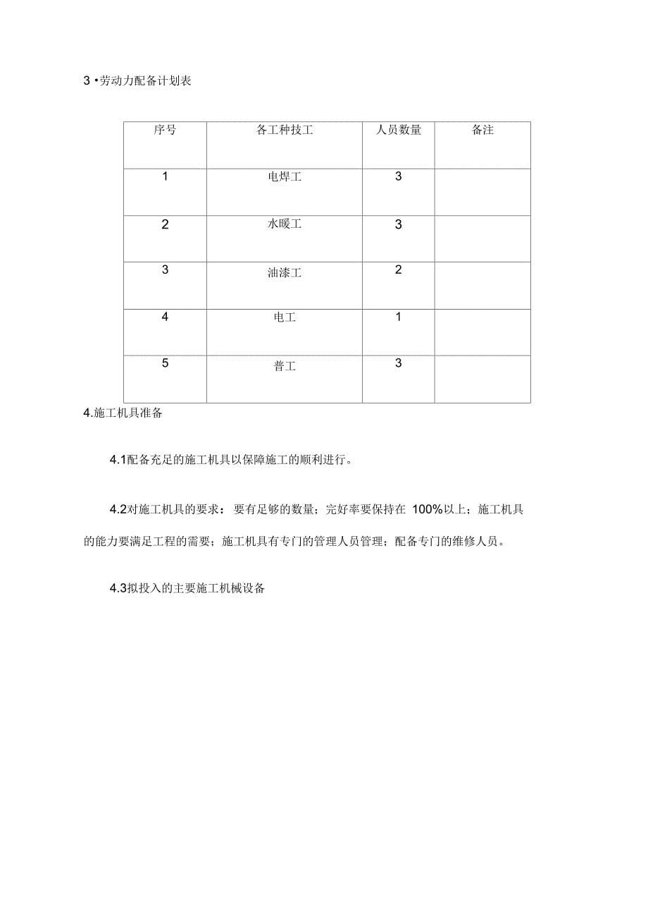 采暖改造工程施工方案_第5页