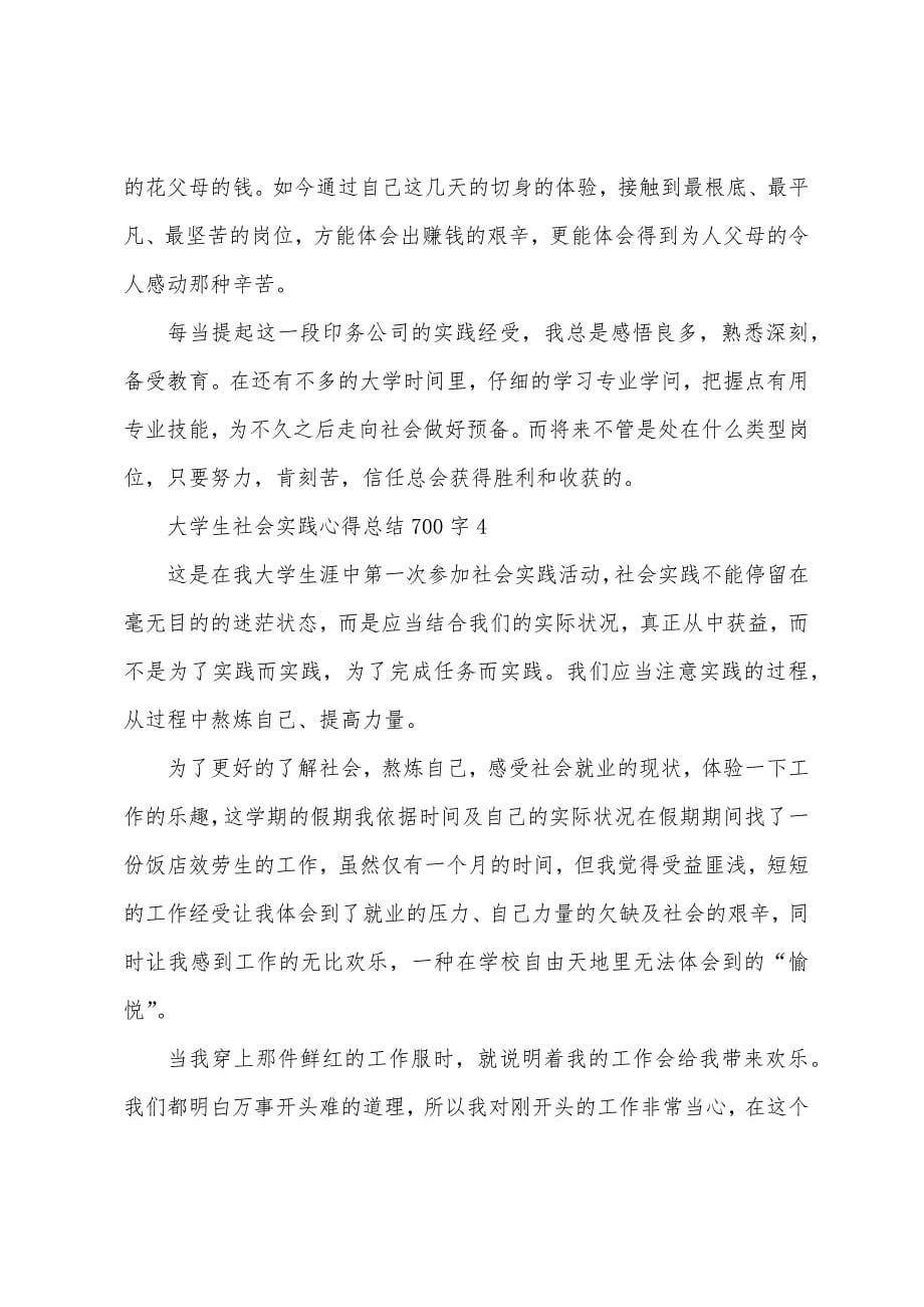 大学生社会实践心得总结700字五篇.doc_第5页