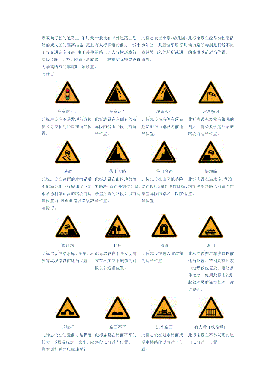 常见交通标志_第2页