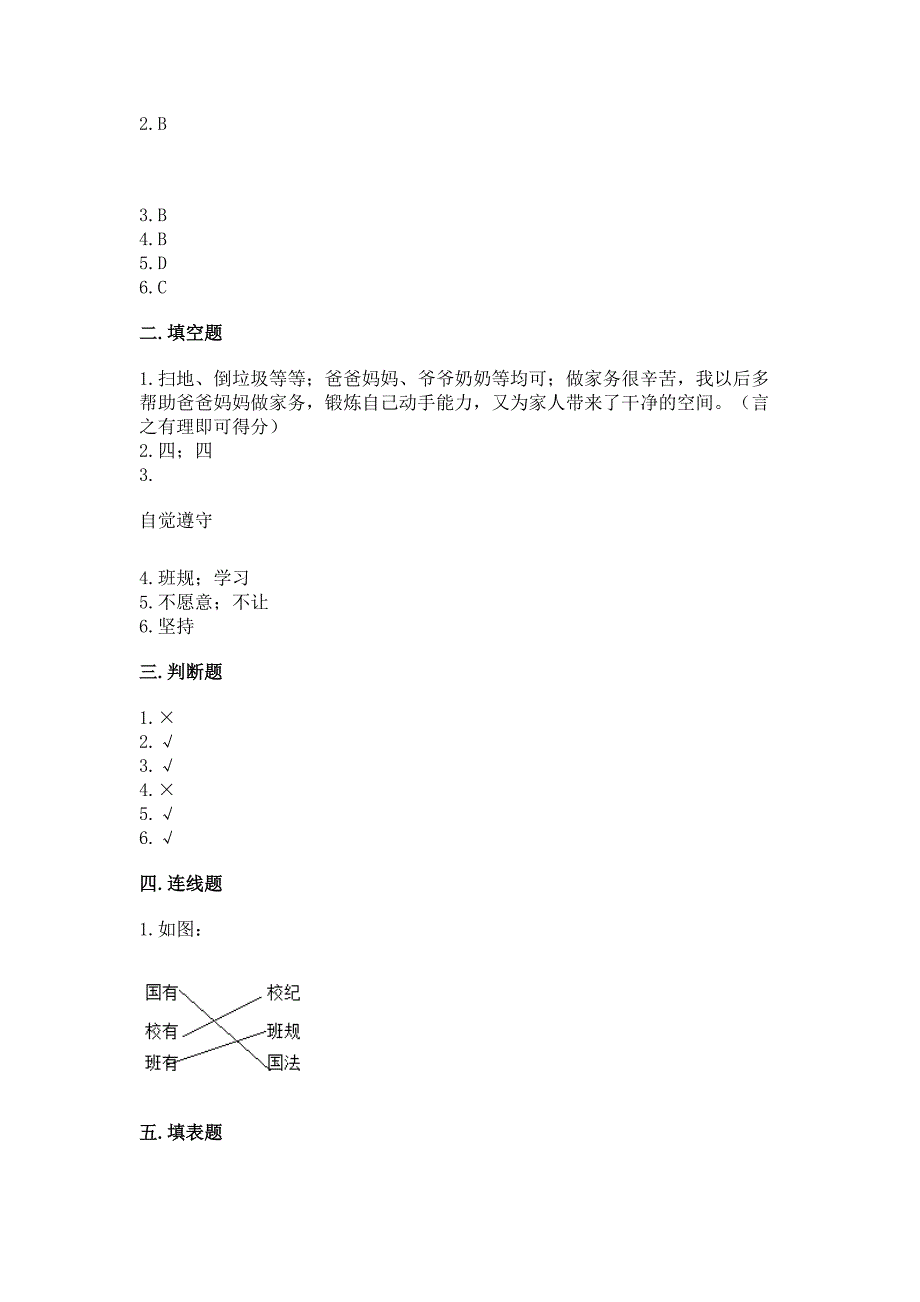 部编版小学四年级上册道德与法治期中测试卷及答案【夺冠系列】.docx_第5页