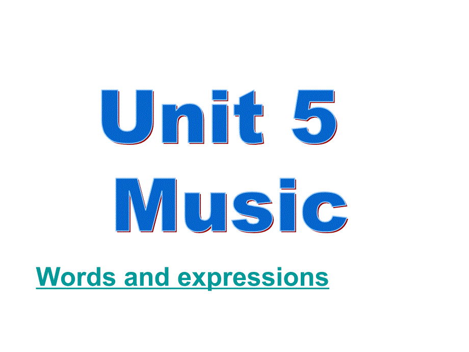 高中英语：Unit 5Music课件Vocabulary 新人教版必修2_第1页