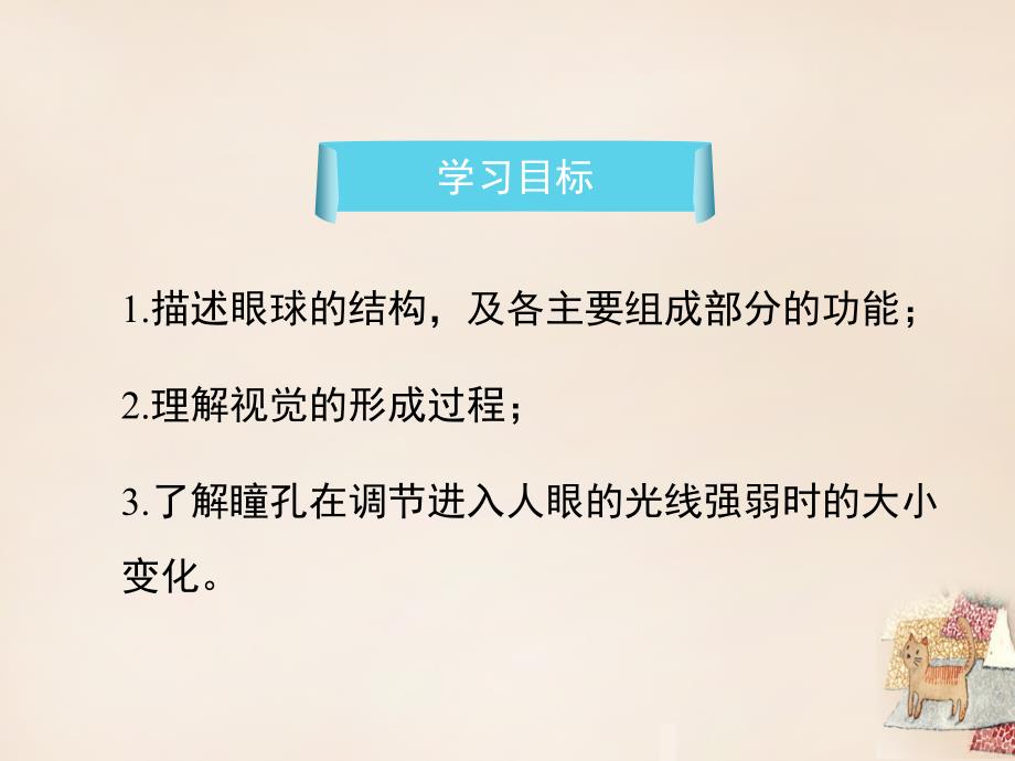 七年级生物下册 12.3 人体感知信息（第1课时）教学课件 （新版）苏教版_第4页