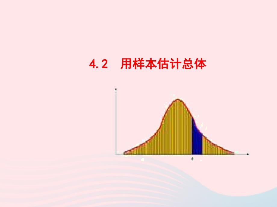 九年级数学下册 第4章统计估计4.2 用样本估计总体教学课件 湘教版_第1页