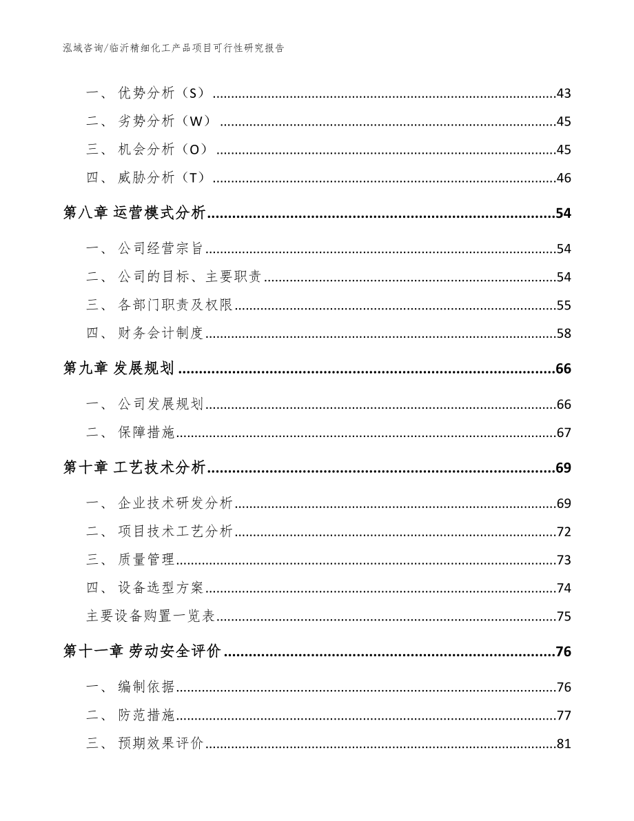 临沂精细化工产品项目可行性研究报告（模板参考）_第3页