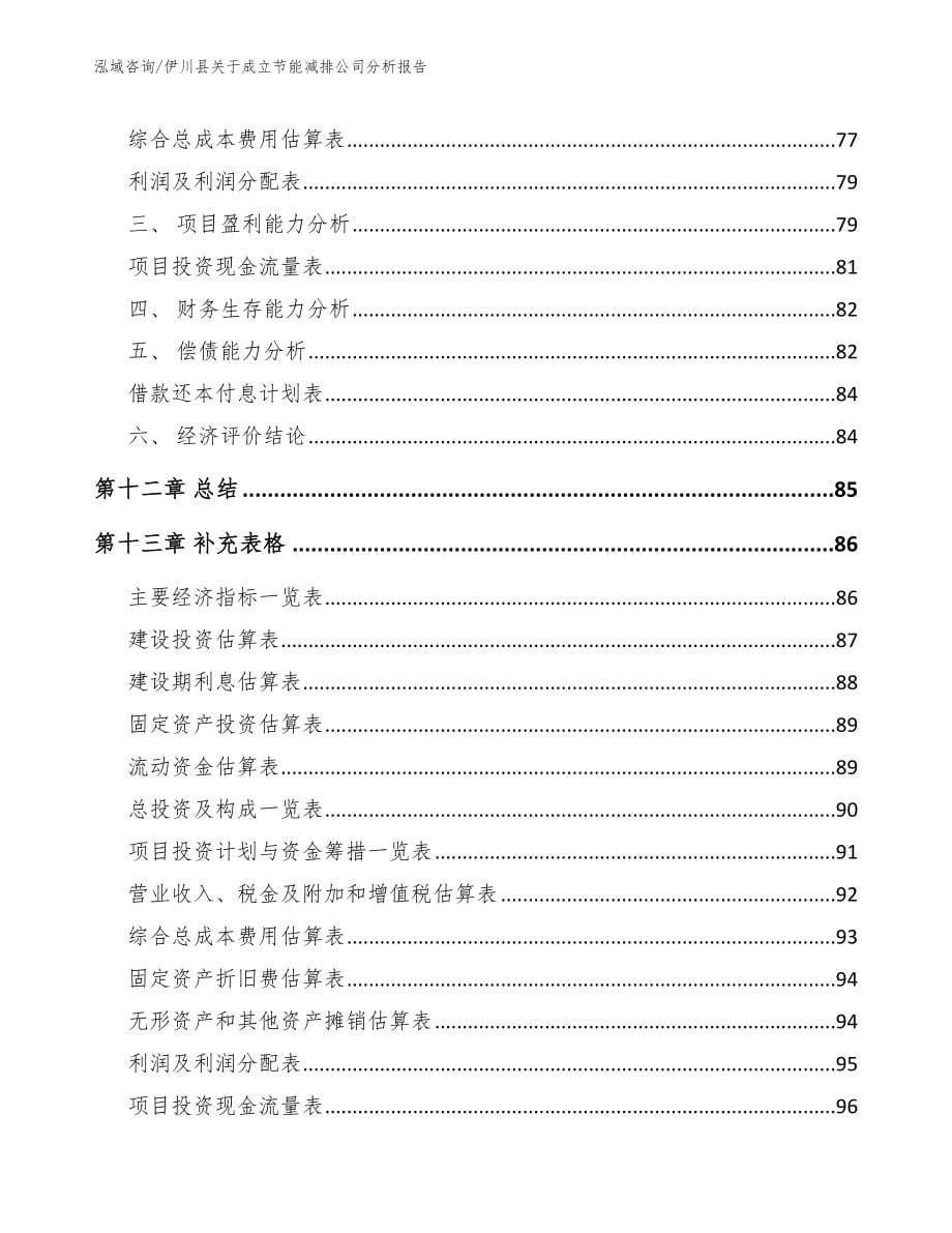 伊川县关于成立节能减排公司分析报告_第5页