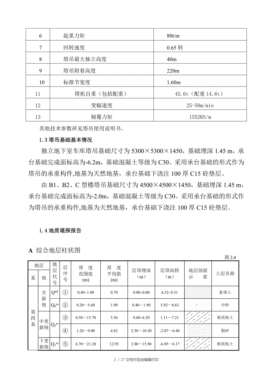 TC5610塔吊基础施工方案_第3页