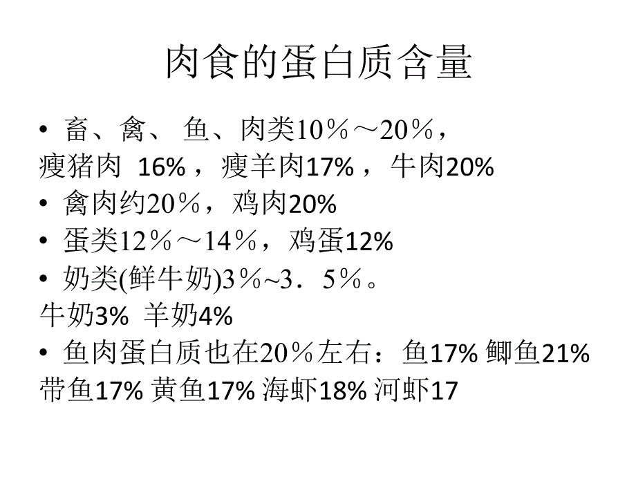 各种食物蛋白质含量_第4页