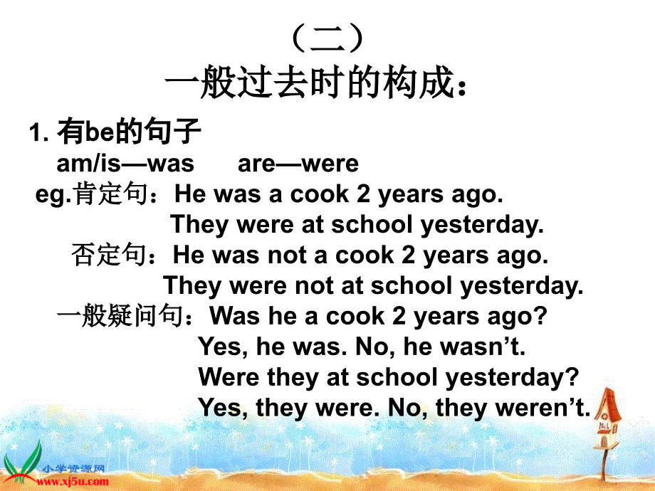 人教PEP版英语六下一般过去时态专题课件_第3页