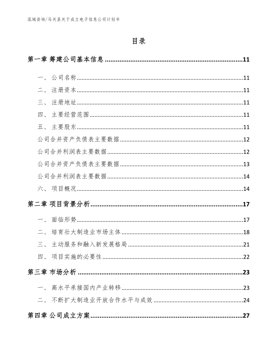 马关县关于成立电子信息公司计划书【模板范文】_第2页