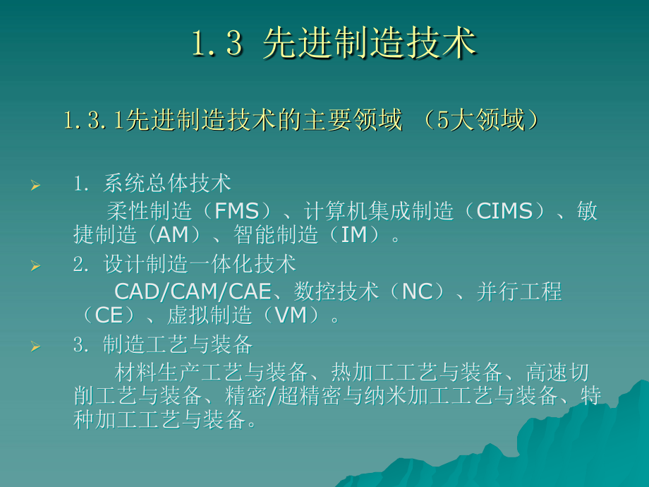 先进制造技术概述(PPT-203页)课件_第3页