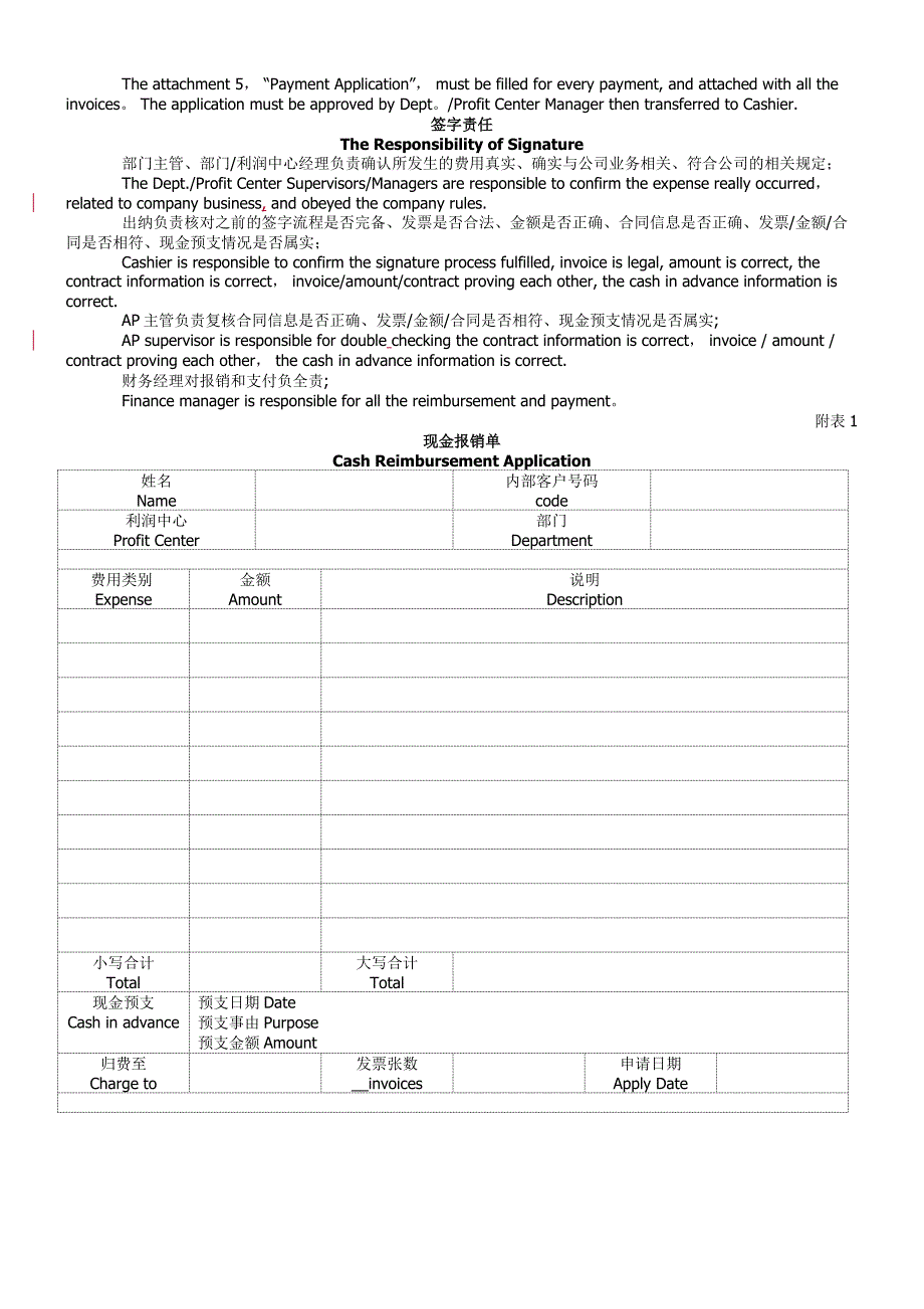 员工报销流程(中英文)Finance-Policy_第2页