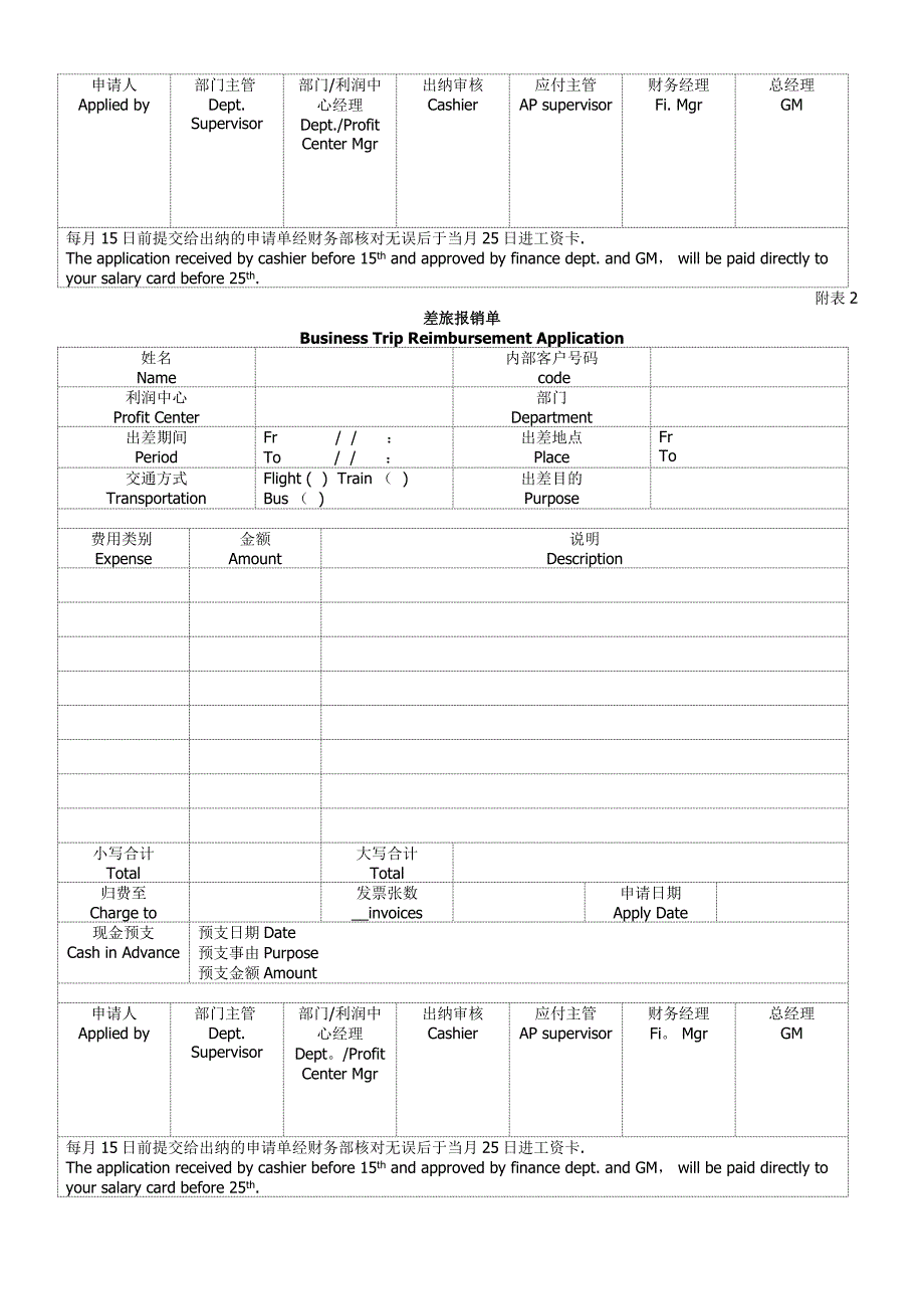 员工报销流程(中英文)Finance-Policy_第3页