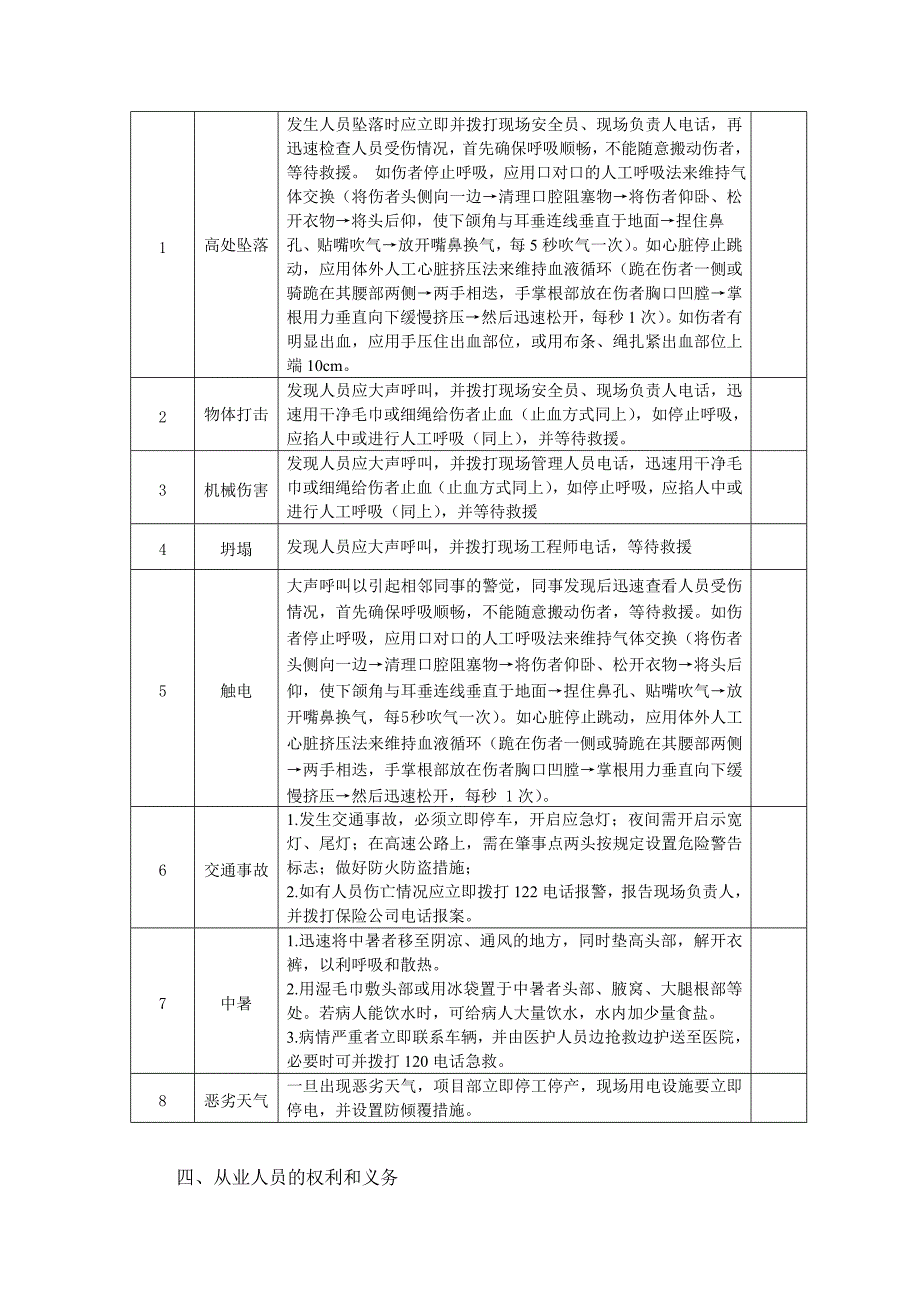 施工安全风险告知书--旋挖钻孔灌注桩施工人员_第3页