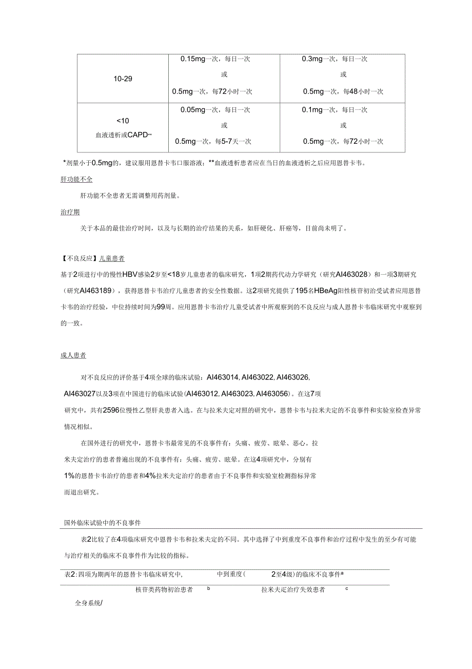 恩替卡韦分散片说明书_第3页