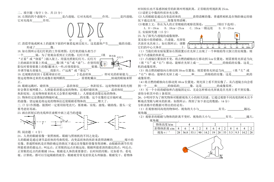 第四章透镜及其应用检测题.doc_第2页