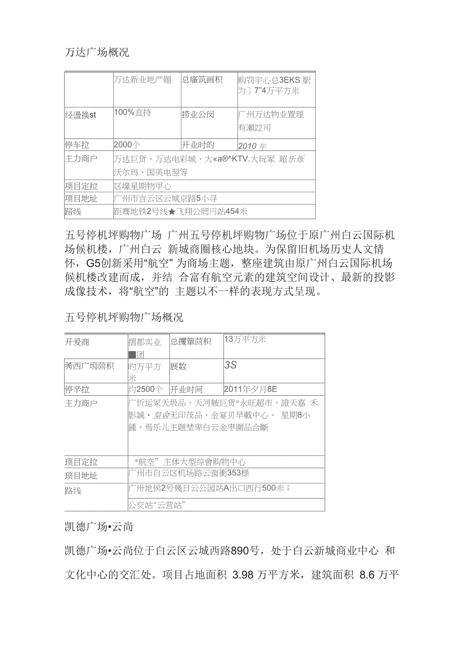 广州白云新城板块商圈调研_第4页