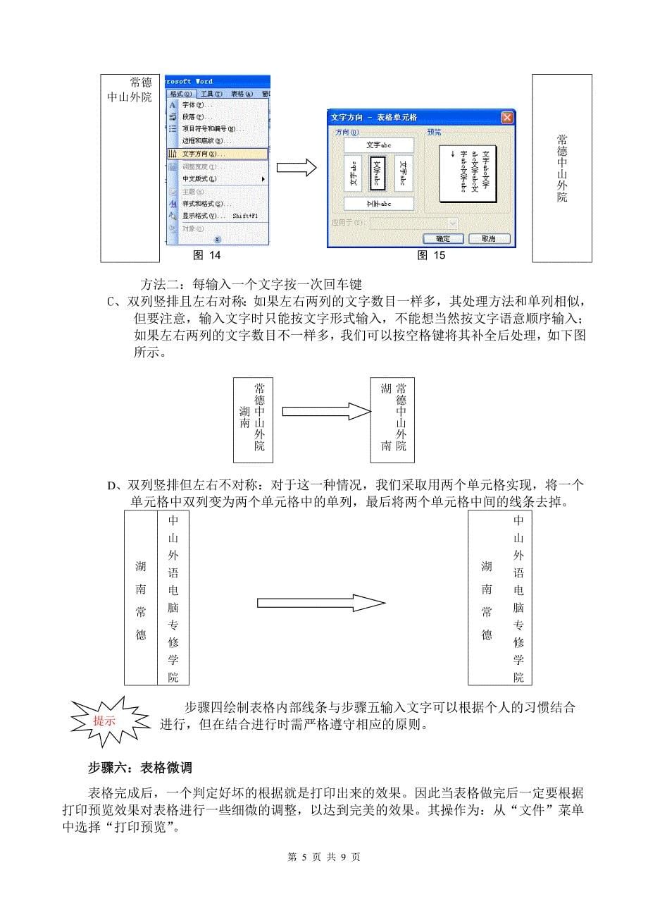 表格制作的方法与技巧(精品)_第5页