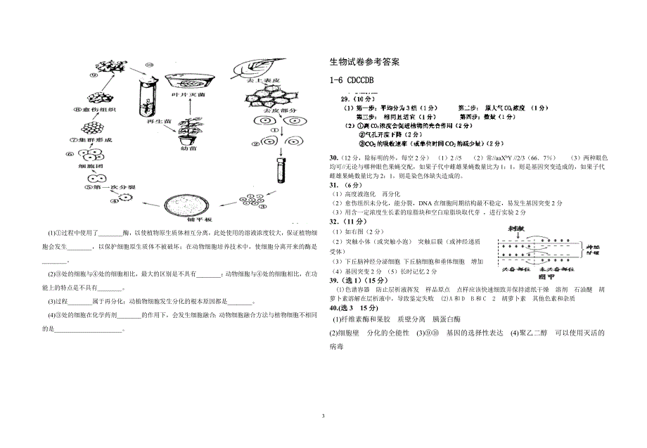 2013年高考最后一卷理综试题2.doc_第3页