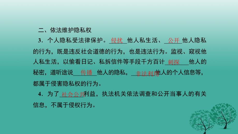 【精品】八年级政治下册 2_5_2 尊重和维护隐私权课件 新人教版精品ppt课件_第3页