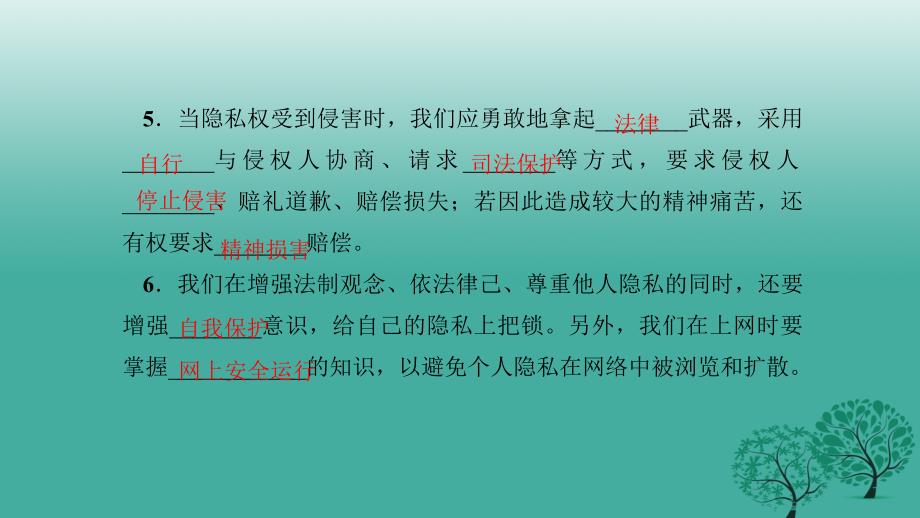 【精品】八年级政治下册 2_5_2 尊重和维护隐私权课件 新人教版精品ppt课件_第4页