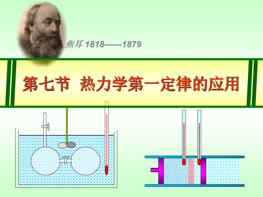 物理化学简洁教案：1-7第一定律应用_第1页