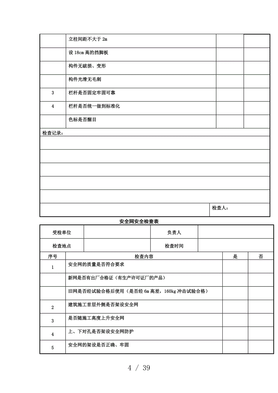 个人防护用品安全检查表参考_第4页