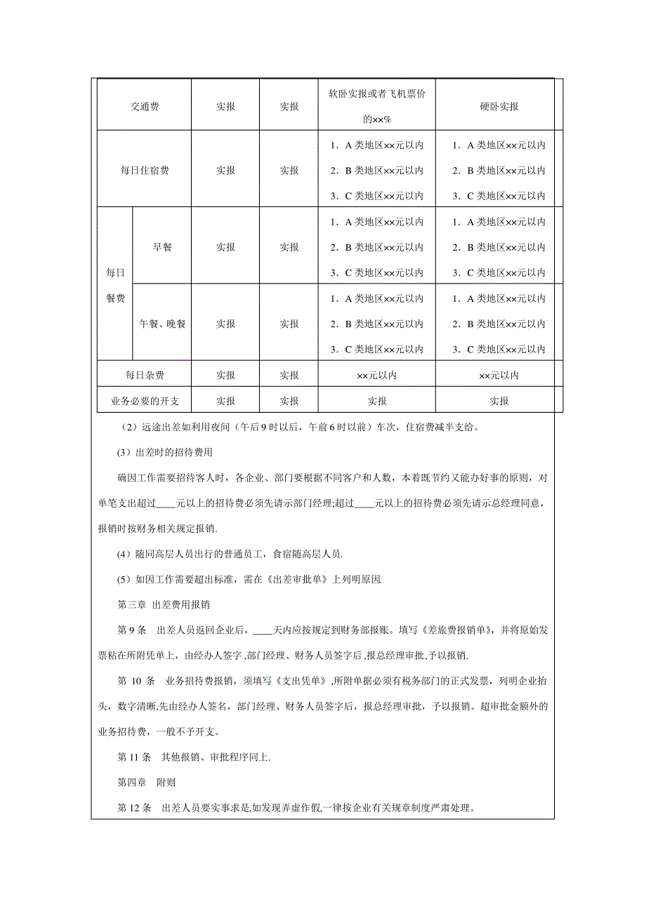 公司出差管理制度_第2页