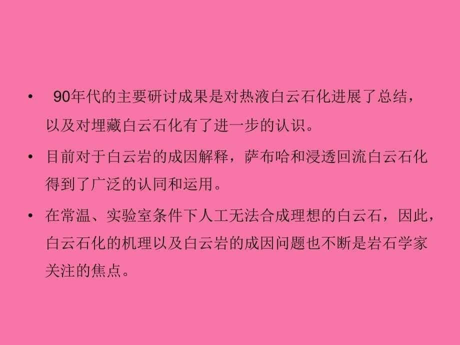 白云岩化成因机理和模式ppt课件_第5页