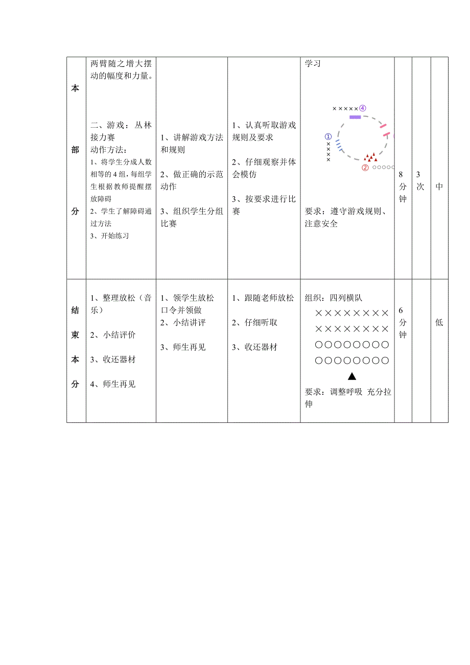 大步走与游戏（水平一 一年级）_第3页