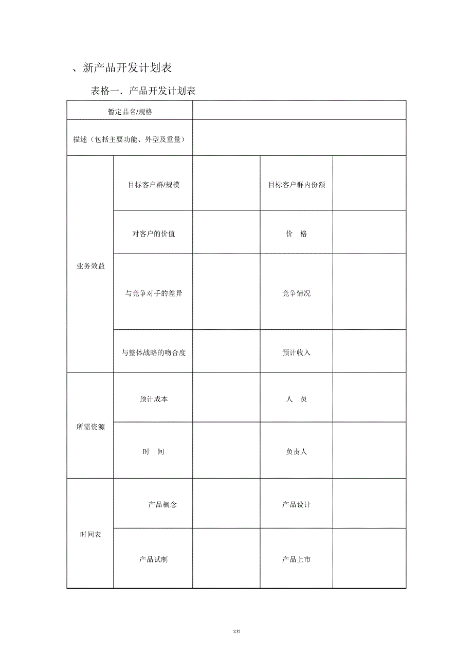 新产品开发计划表1804_第1页