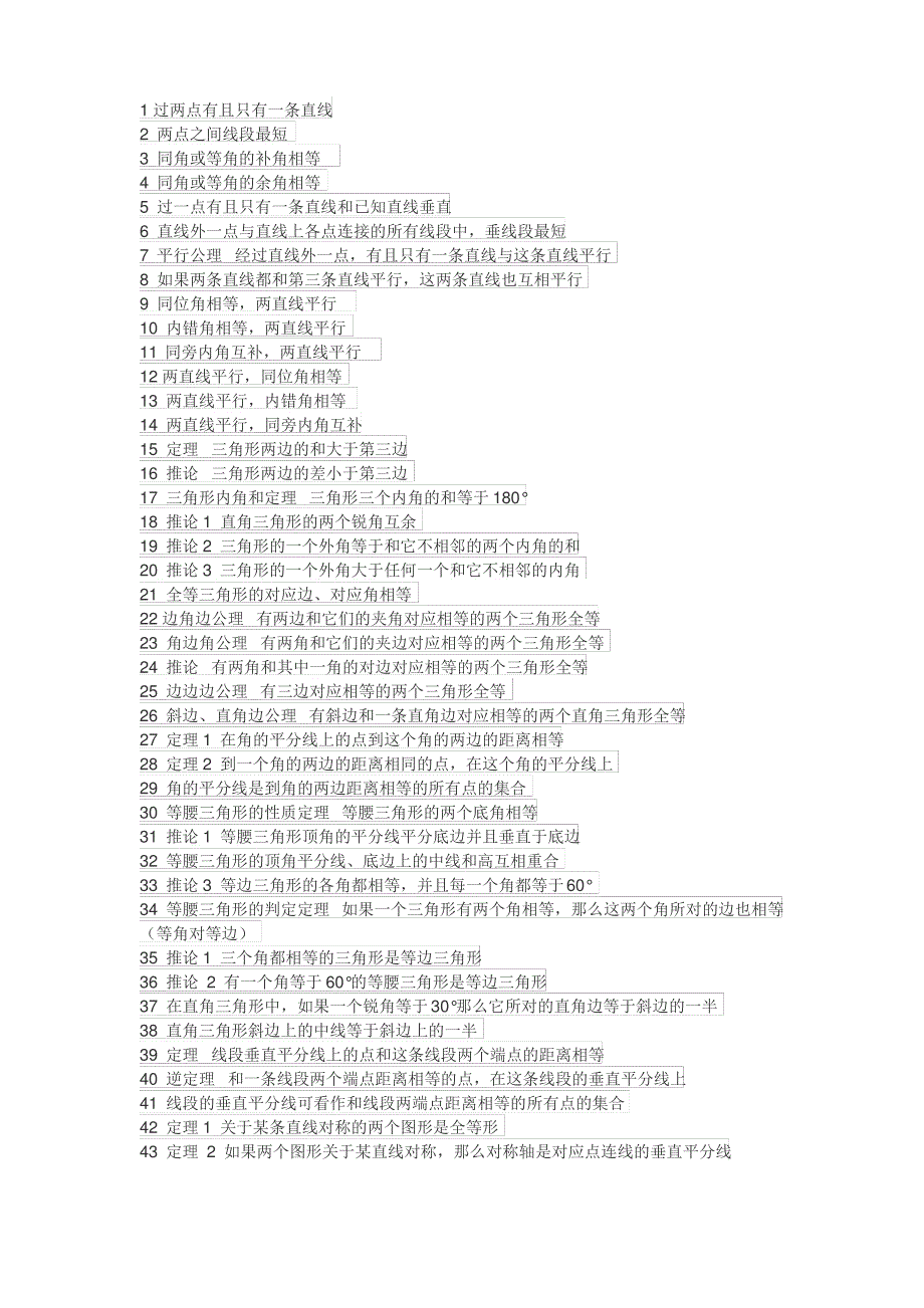 初中数学的知识点_第1页