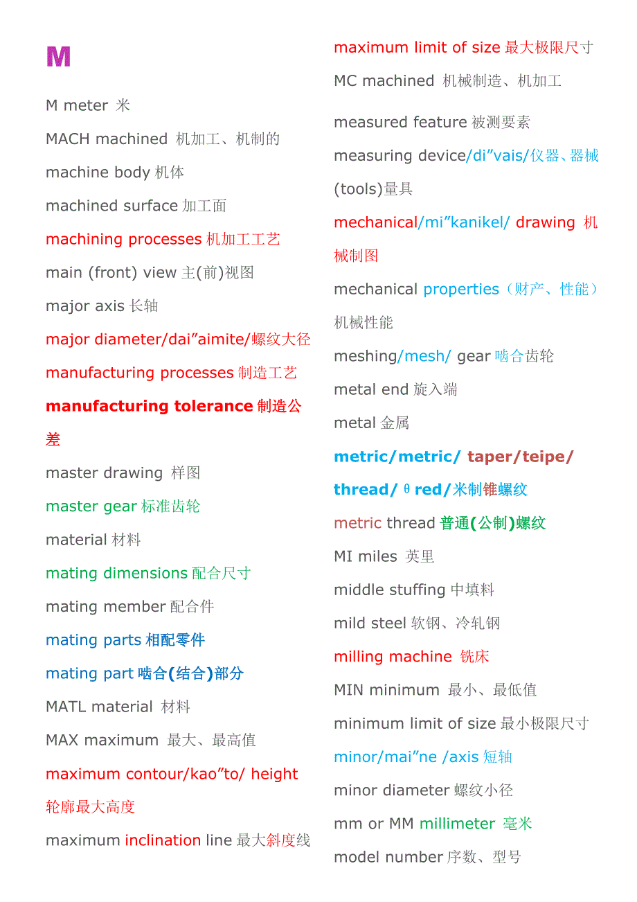 英语机械术语.docx_第1页