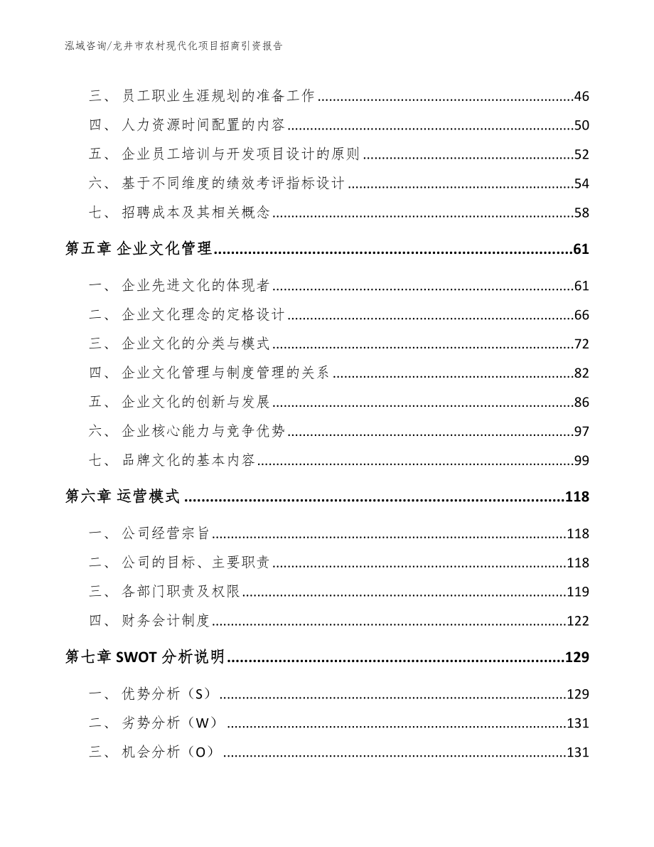 龙井市农村现代化项目招商引资报告（模板）_第3页