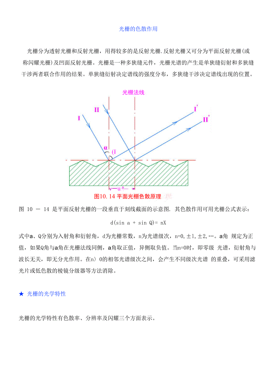 光栅的色散作用_第1页
