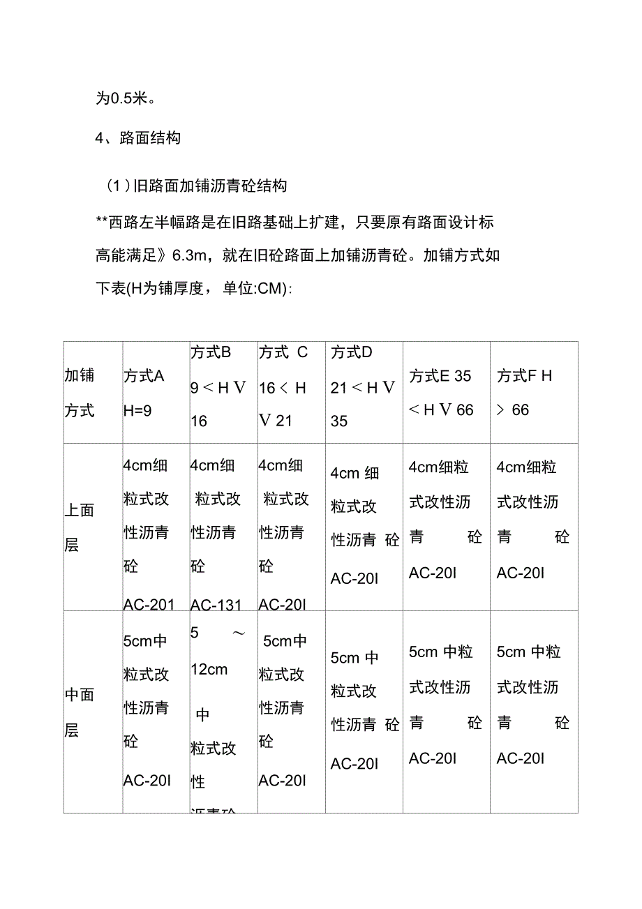 道路扩建工程结构形式特点施工要求工程数量及材料数量计划方案_第4页