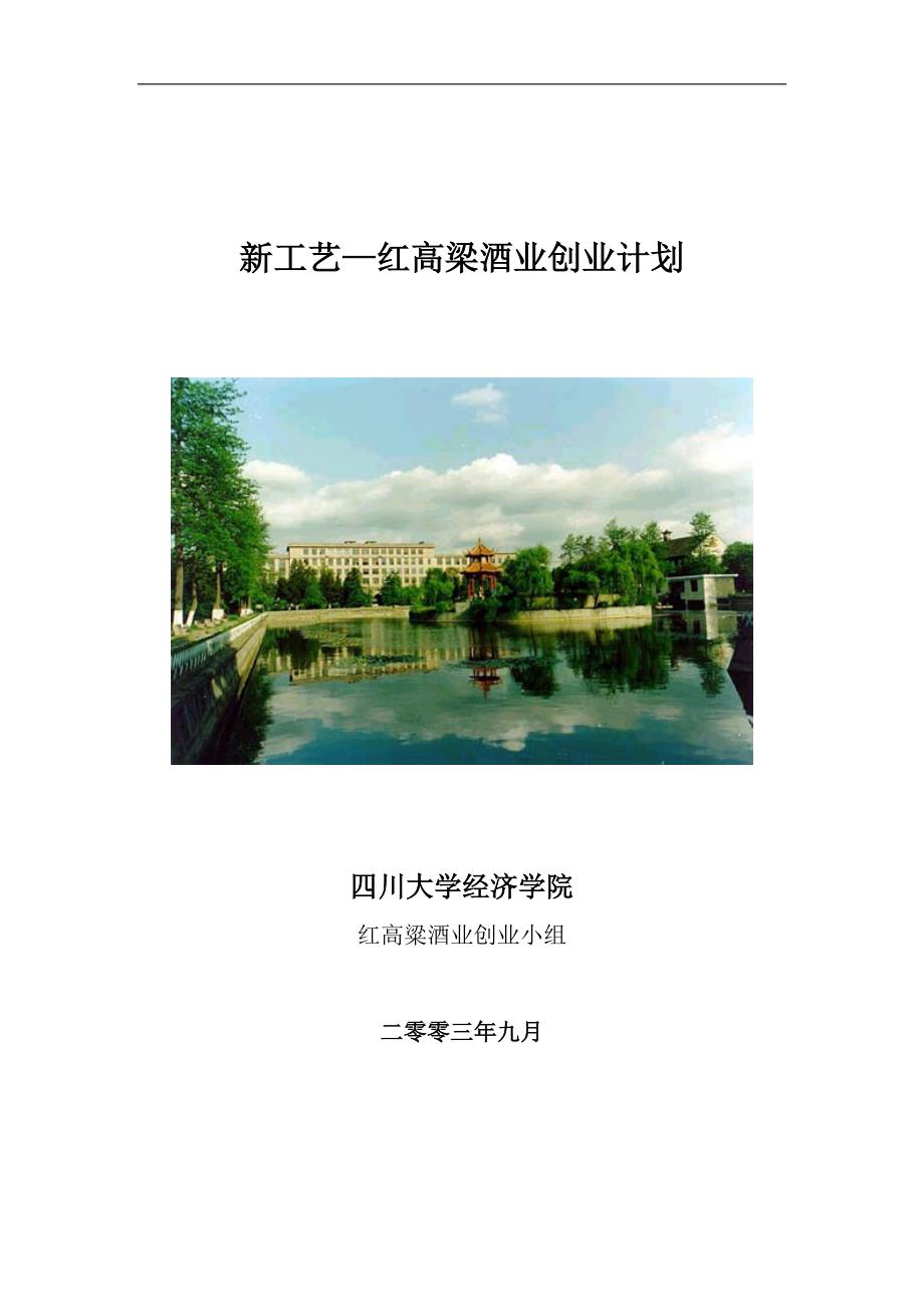 新工艺—红高梁酒业创业设计1（天选打工人）.doc_第1页